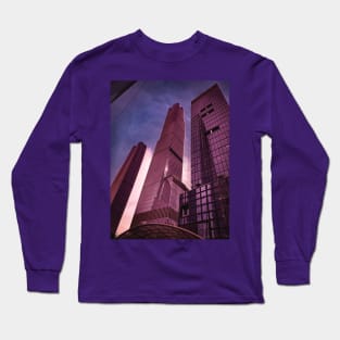 Hudson Yards Look Up Manhattan Skyscrapers NYC Long Sleeve T-Shirt